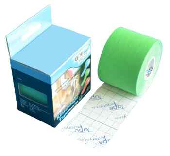 grünes Profi Kinesiologie Tape - Classic Line - 5cm breit