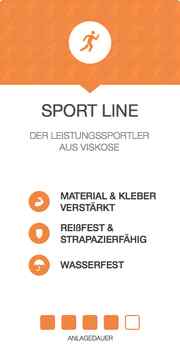 beiges Kinesiologie Tape - Sport Line 500 x 5cm