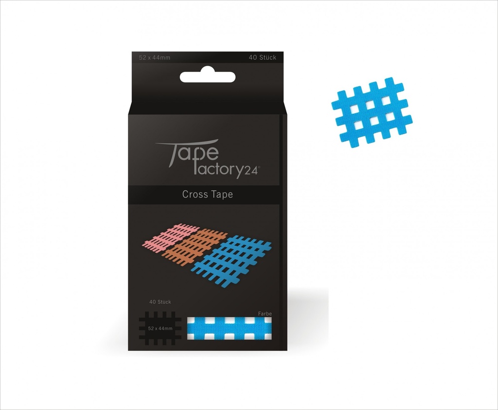 [CT-L-BL] blaues Gittertapes (Gitterpflaster) 52 x 44mm - 40 Stück