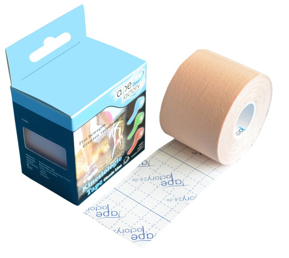 [KT-CL-BG] beiges Profi Kinesiologie Tape - Classic Line - 5cm breit