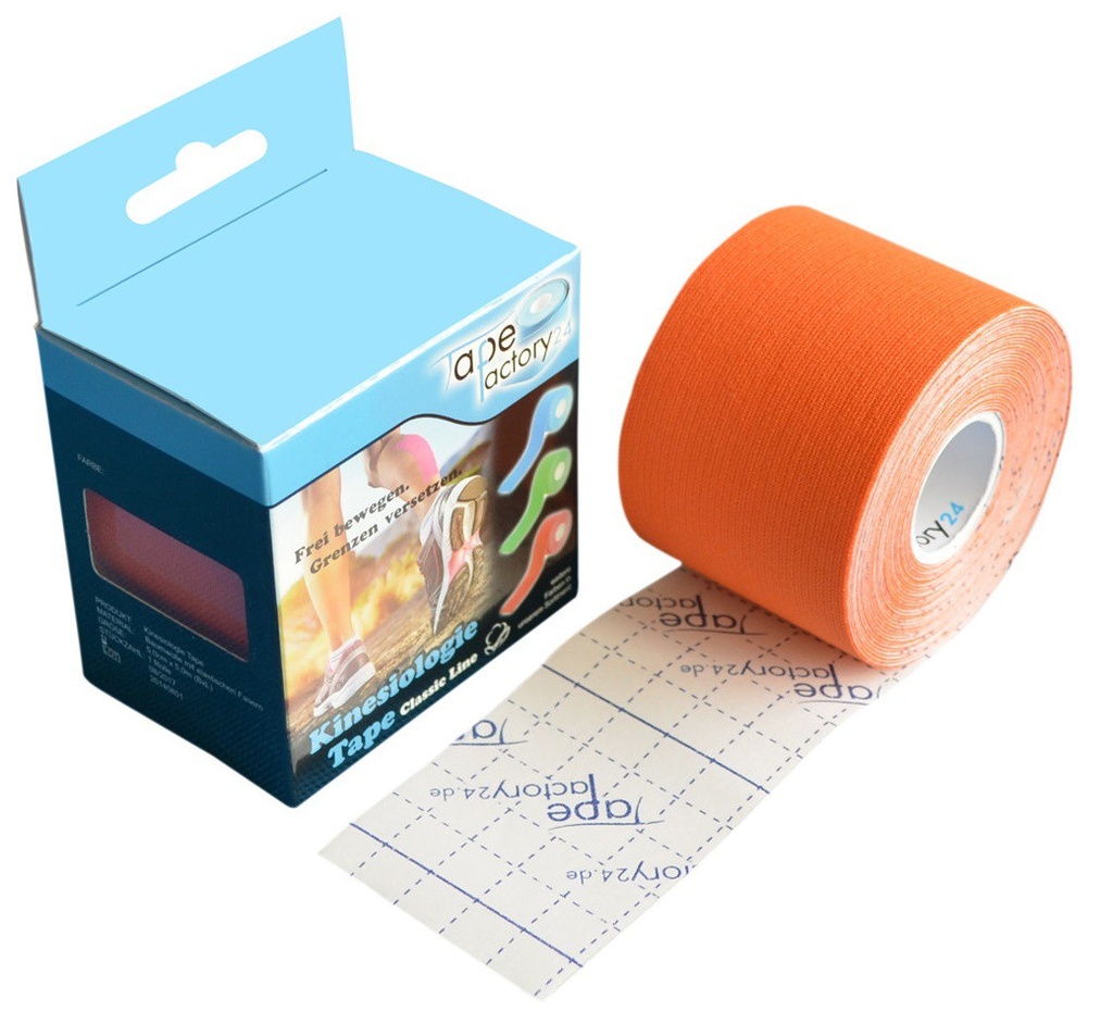 [KT-CL-OR] oranges Profi Kinesiologie Tape - Classic Line - 5cm breit