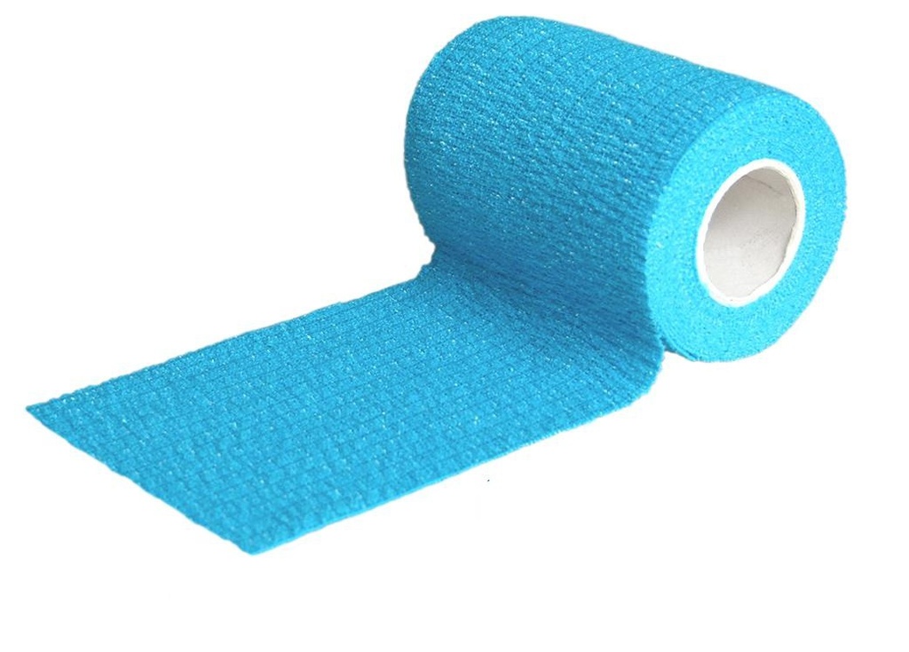 [HB-BL] blaue Bandage Haftbinde - 450 x 7,5cm