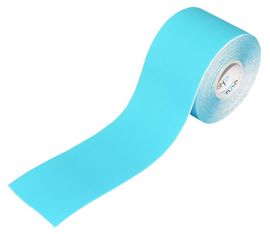 [KT-PL-BL] blaues Kinesiologie Tape - Premium Line 500 x 5cm