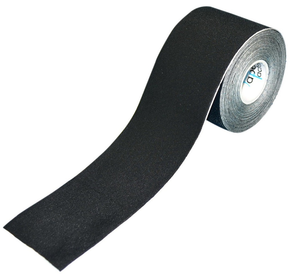 [KT-PL-SW] schwarzes Kinesiologie Tape - Premium Line 500 x 5cm