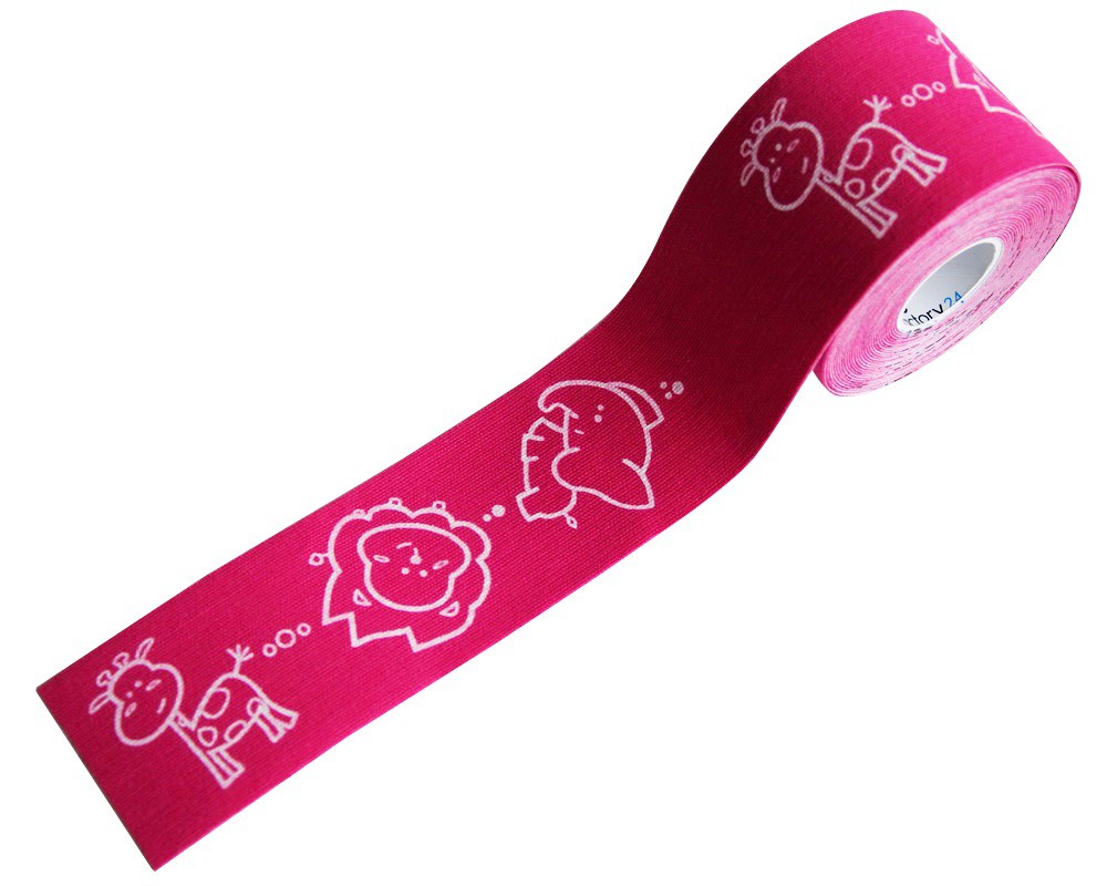 [KT-4K-PK] pinkes Kinesiologie Tape - für Kinder -  500 x 5cm
