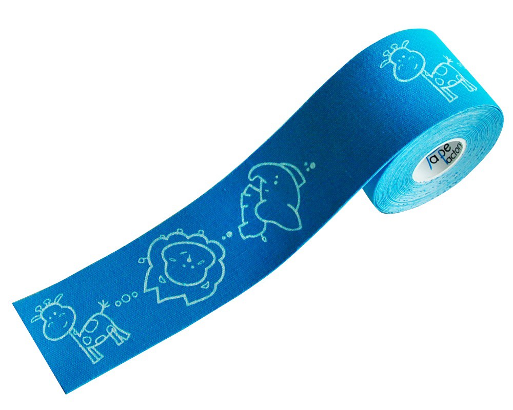 [KT-4K-BL] blaues Kinesiologie Tape -  für Kinder - 500 x 5cm